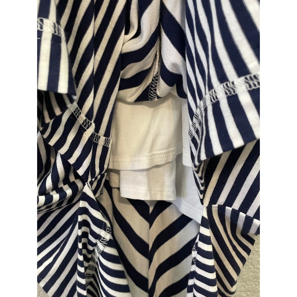 Soma Bra Dress Women's XXL Navy White Striped Maxi Nautical Resort Beachy NWT - Picture 11 of 16